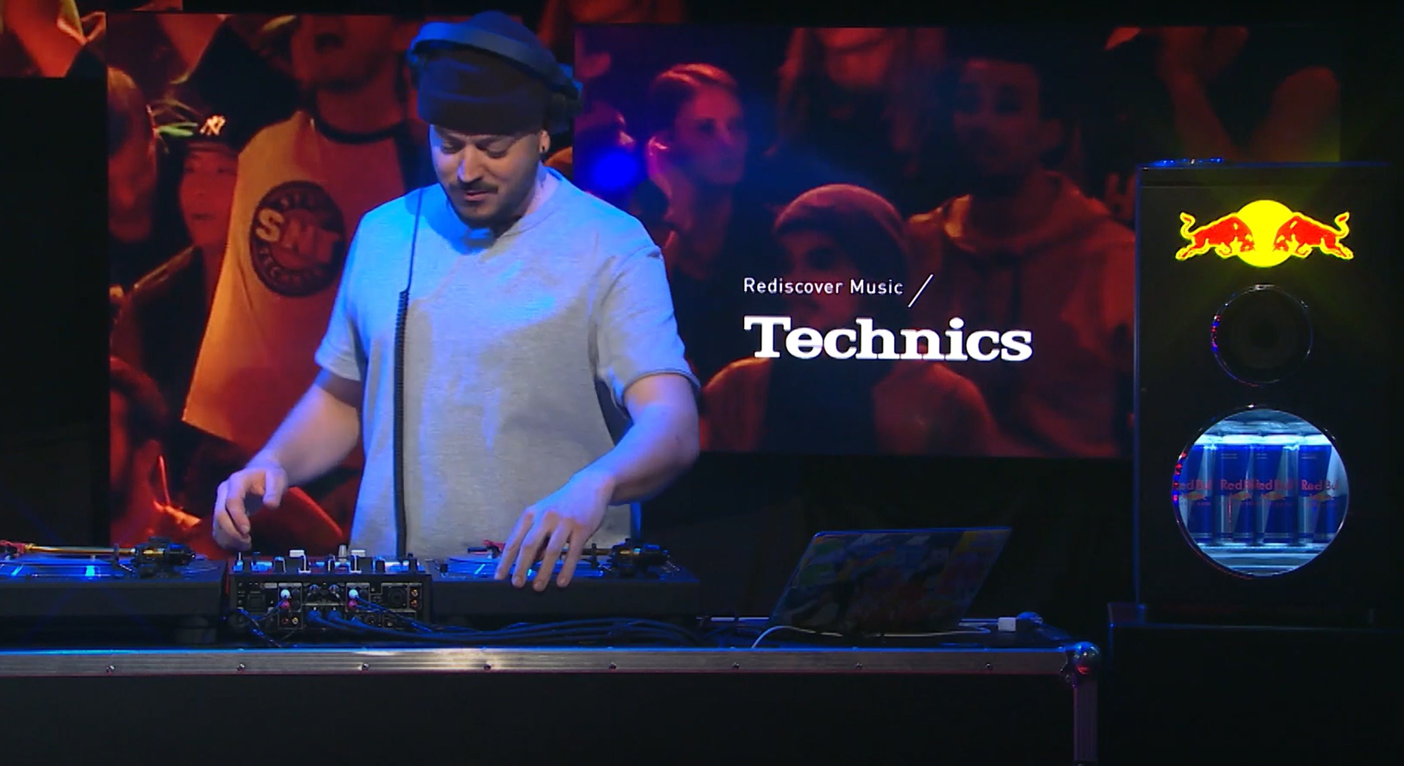 Just-A-Kid using Technics SL1200 turntable