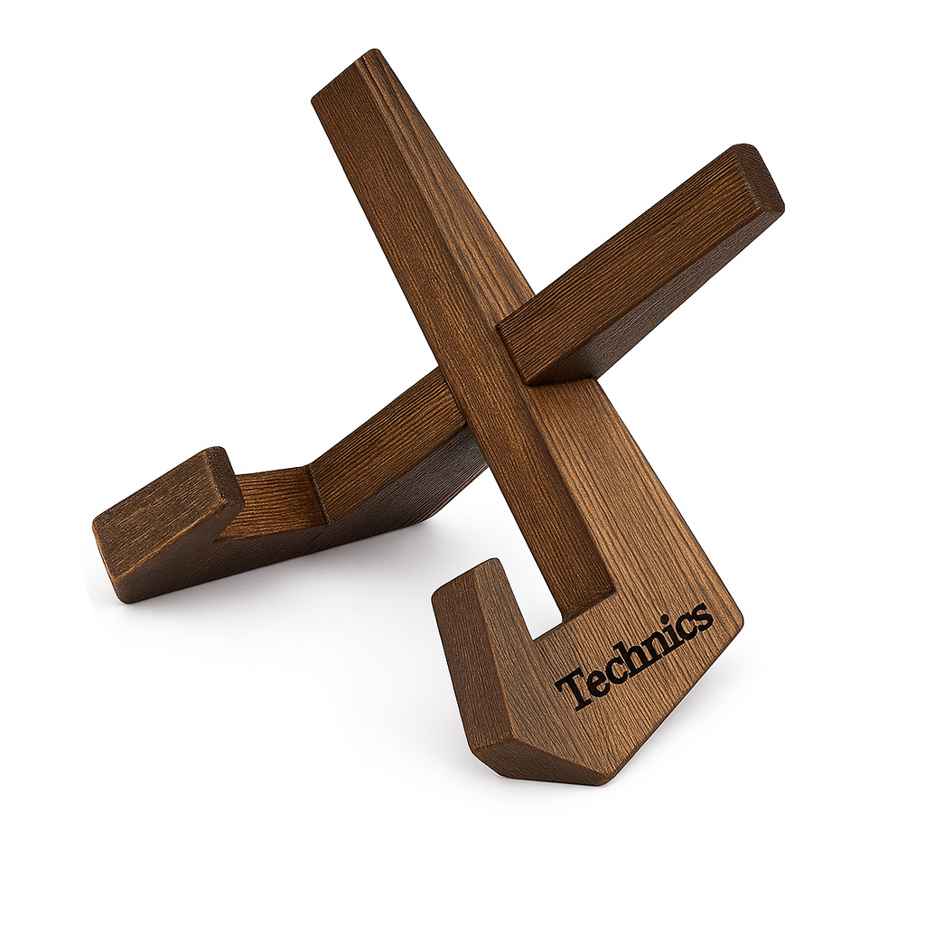 Wood Vinyl Stand